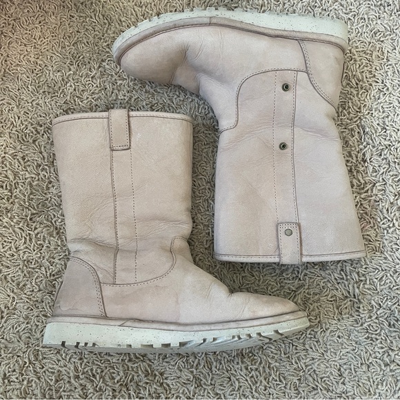 UGG Australia Malinda convertible Boot Sand Fawn Sheepskin Size 6 Uggs Winter - Picture 11 of 16